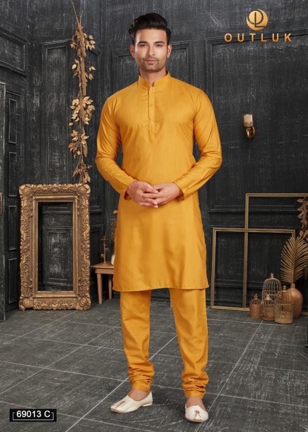 Outluk 69 C Regular Wear Cotton Kurta With Pajama Collection